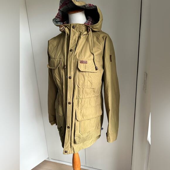 Vintage Penfield Utility Jacket Khaki Hooded Lined  Hiking Outdoor Gear Gopcore - Picture 5 of 14